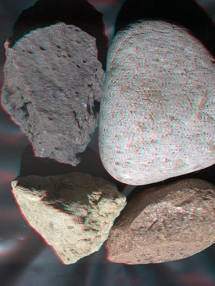 Testbild der Stereokamera am Roboterkopf von Mars-Roboter Curiosity | Bild: NASA