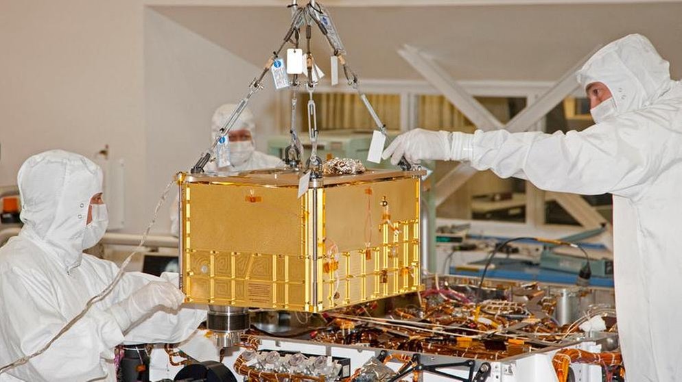 Das SAM-Instrument wird in den NASA-Mars-Roboter Curiosity eingesetzt | Bild: NASA