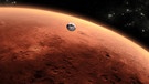 Illustration: Curiosity, der Mars-Rover der NASA, erreicht im August 2012 den Mars. | Bild: NASA