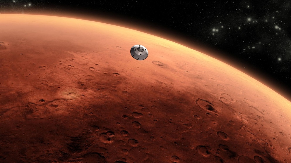 Illustration: Curiosity, der Mars-Rover der NASA, erreicht im August 2012 den Mars. | Bild: NASA