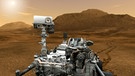 Illustration: Curiosity, der Mars-Rover der NASA, auf dem Mars. | Bild: NASA