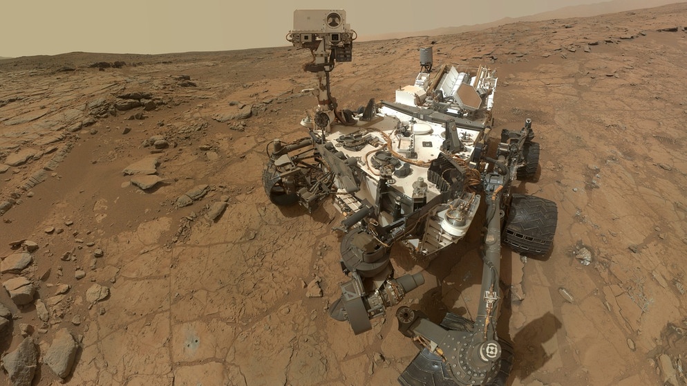 Curiosity, der Mars-Rover der NASA, findet Wasser im Marsboden | Bild: NASA /picture-alliance/dpa