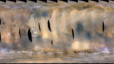 Sturm auf dem Mars, Bild von Mars Reconnaissance Orbiter am 6. Juni 2018 | Bild: NASA/JPL-Caltech/MSSS
