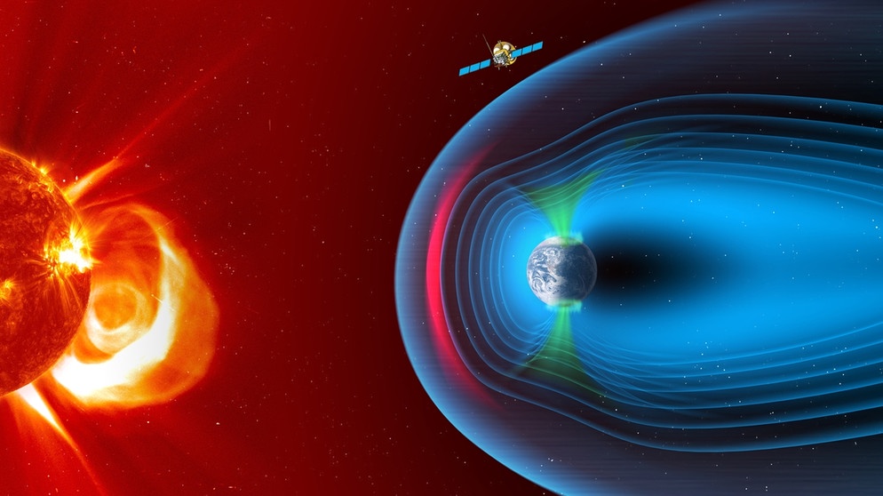 Die Weltraummission SMILE soll ab Ende 2024 die Wechselwirkung zwischen der Magnetosphäre der Erde und dem Sonnenwind beobachten und das Plasma am Ort der Sonde untersuchen.   | Bild: ESA