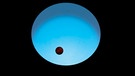 Exoplanet WASP-189b vor Stern HD 133112 (künstlerische Darstellung:) | Bild: ESA