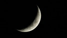Mondsichel vom 06.01.2022 | Bild: Dieter Kohlruss
