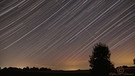 Rossmoos: Strichspuraufnahme der Sterne in Richtung des Himmeläquators, August 2013 | Bild: Thomas Löfflmann und Thomas Schmaus