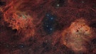 Der Flaming Star Nebel IC 405 und der Kaulquappennebel IC 410 im Sternbild Fuhrmann | Bild: Fritz Helmut Hemmerich