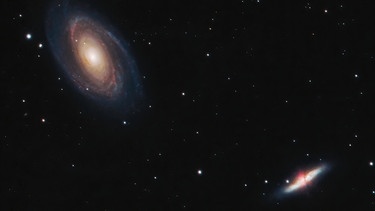Messier 81 und Messier 82 (Bodes Galaxie und Nebel)  | Bild: Walter Wilhelm