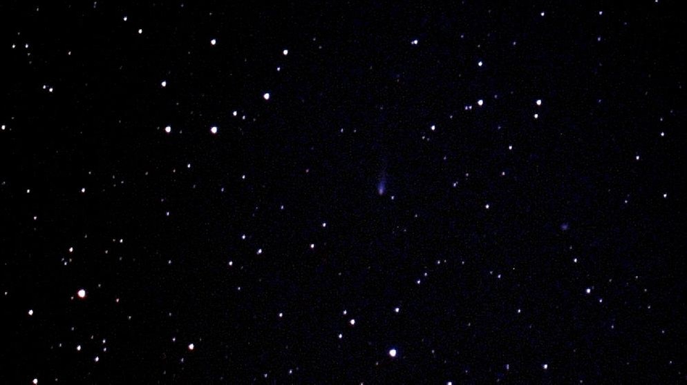 Der Komet ISON, aufgenommen am 6. September 2013 um 5.00 Uhr morgens. Mit nur 12 mag scheinbarer Helligkeit bleibt der Komet weit hinter den Prognosen zurück. | Bild: Helmut Herbel
