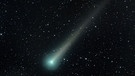 Der Komet C/2021 A1 Leonard nahe bei Arktur am 6. Dezember 2021, fotografiert von Kamilla Cymorek. | Bild: Kamilla Cymorek