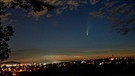 Komet Neowise im Nachthimmel über Fulda am Fuße der Rhön  | Bild: Julia Junk