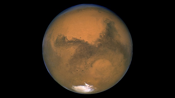 Unser Nachbarplanet Mars, aufgenommen vom Weltraumteleskop Hubble | Bild: NASA