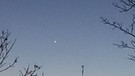 Der innerste Planet Merkur in der Dämmerung, aufgenommen in Lebach im Saarland von Willibald Steffen abends am 25. Februar 2019  | Bild: Willibald Steffen