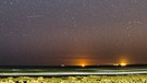 Perseiden-Sternschnuppe am Strand von Cavollino | Bild: Robert Blum