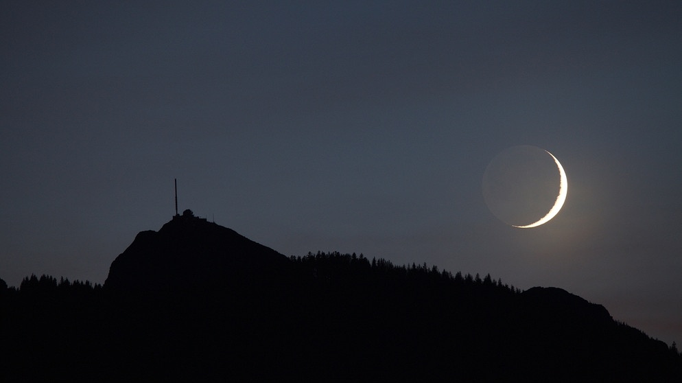 Mondsichel, Wendelstein Observatorium | Bild: Andreas Köck