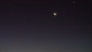 Der Morgenhimmel mit Mond, Venus und Merkur | Bild: Peter Immel