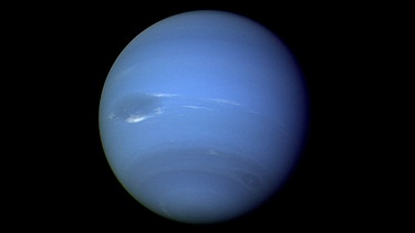 Der Gasplanet Neptun, aufgenommen von der Sonde Voyager | Bild: NASA