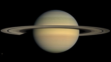 Ringplanet Saturn, aufgenommen von der Saturnsonde Cassini | Bild: NASA