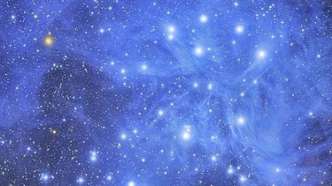 Die Plejaden (Siebengestirn), ein offener Sternhaufen im Sternbild Stier | Bild: NASA, Tony Hallas