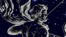 symbolische Darstellung des Sternilds Schütze (Sagittarius) vor dem Sternenhimmel | Bild: NASA/U.S. Naval Observatory's Library, colourbox.com