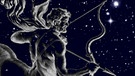 symbolische Darstellung der Sternilder Schwan (Cygnus) und Schütze (Sagitarius) vor dem Sternenhimmel | Bild: BR, colourbox.com, NASA/U.S. Naval Observatory's Library