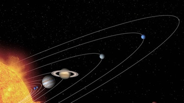 Illustration des Sonnensystems mit seinen Planeten | Bild: NASA/JPL-Caltech/T. Pyle (SSC)
