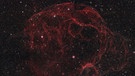 Der Spaghettinebel SH2-240 oder Simeis 147 ist ein Supernovaüberrest in den Sternbildern Stier und Fuhrmann, fotografiert von Martin Sponsel. | Bild: Martin Sponsel