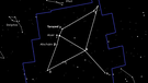 Sternkarte für das Sternbild Adler (Aquila) | Bild: BR, Skyobserver, 