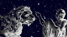 symbolische Darstellung der Sternilder Jungfrau (Virgo) und Löwe (Leo) | Bild: NASA/U.S. Naval Observatory's Library, colourbox.com