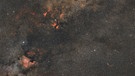 Der Schwan ist ein nördliches Sternbild, welches sich in der Milchstraßenebene befindet, das heißt, in einem Bereich, wo die Sterndichte höher ist. Man kann den Cirrusnebel im Bild unten rechts und den Nordamerikanebel unten links erkennen, beschreibt Simon Bock sein Foto, das bei einer Gesamtbelichtungszeit von ca. vier Stunden und ohne Filter entstanden ist. | Bild: Simon Bock