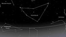Sternkarte für das Sternbild Steinbock und die umgebenden Sternbilder Wassermann, Südlicher Fisch, Adler und Schütze im Monat November | Bild: BR, erstellt mit Skyobserver
