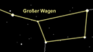 Sternkarte für das Sternbild Großer Bär (Ursa Maior, auch: Großer Wagen) | Bild: BR, Skyobserver, NASA/U.S. Naval Observatory's Library