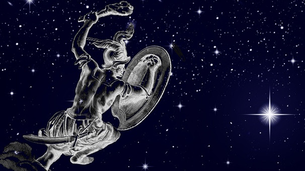 symbolische Darstellung des Sternilds Orion | Bild: NASA/U.S. Naval Observatory's Library, colourbox.com