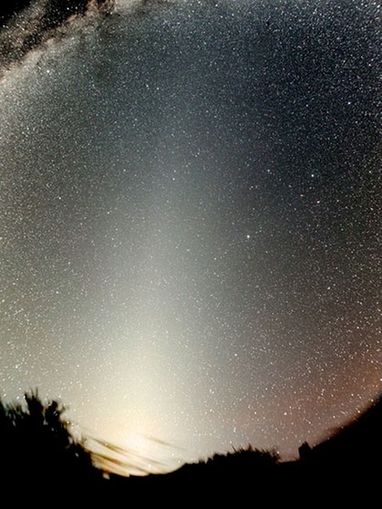 Das Tierkreislicht, auch Zodiakallicht genannt | Bild: Stefan Seip